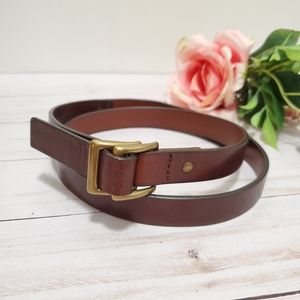 Banana Republic Brown Leather Fold Over Belt